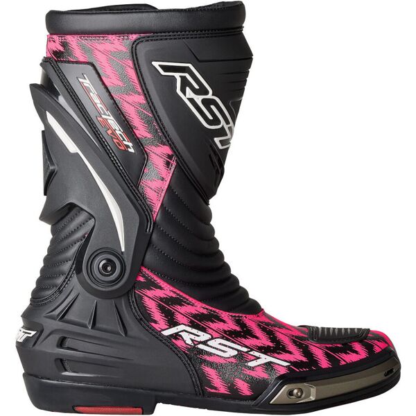 rst tractech evo iii sport ltd. dazzle pink stivali da moto traforati nero rosa 46