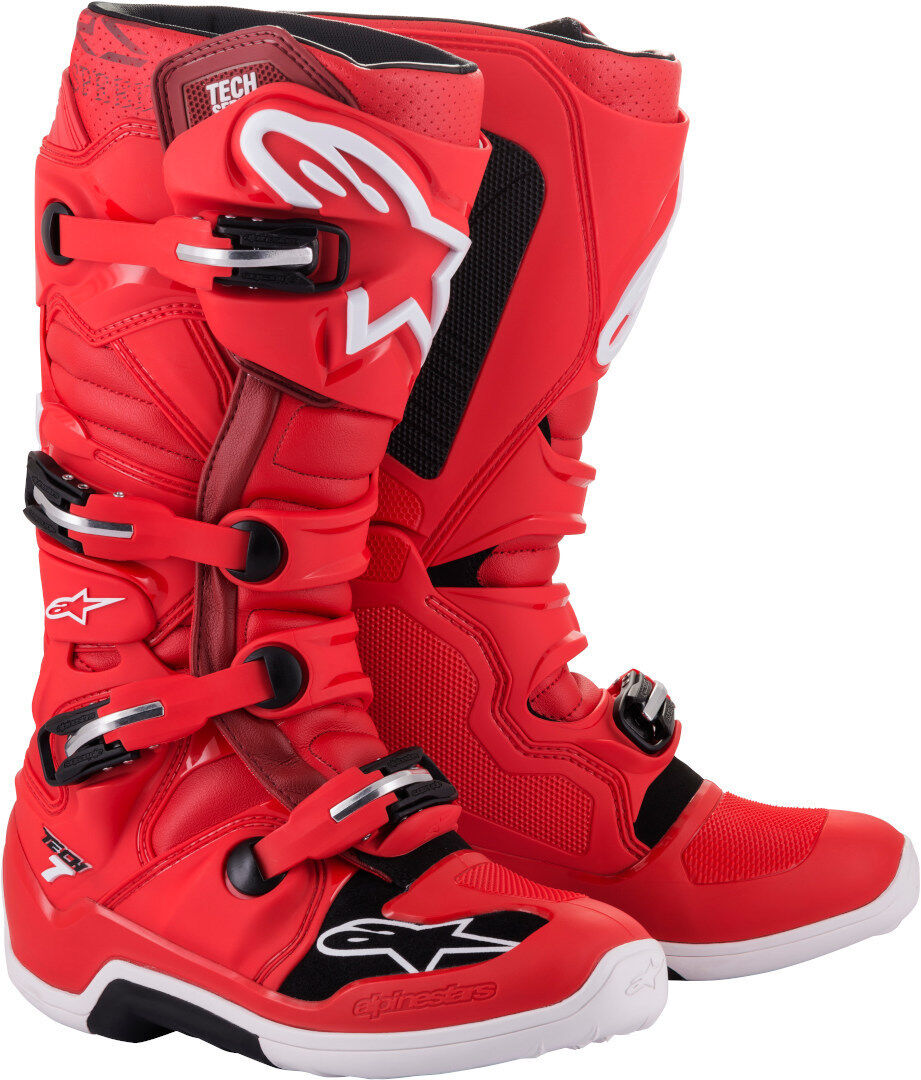 Alpinestars Tech 7 Stivali motocross Rosso 42