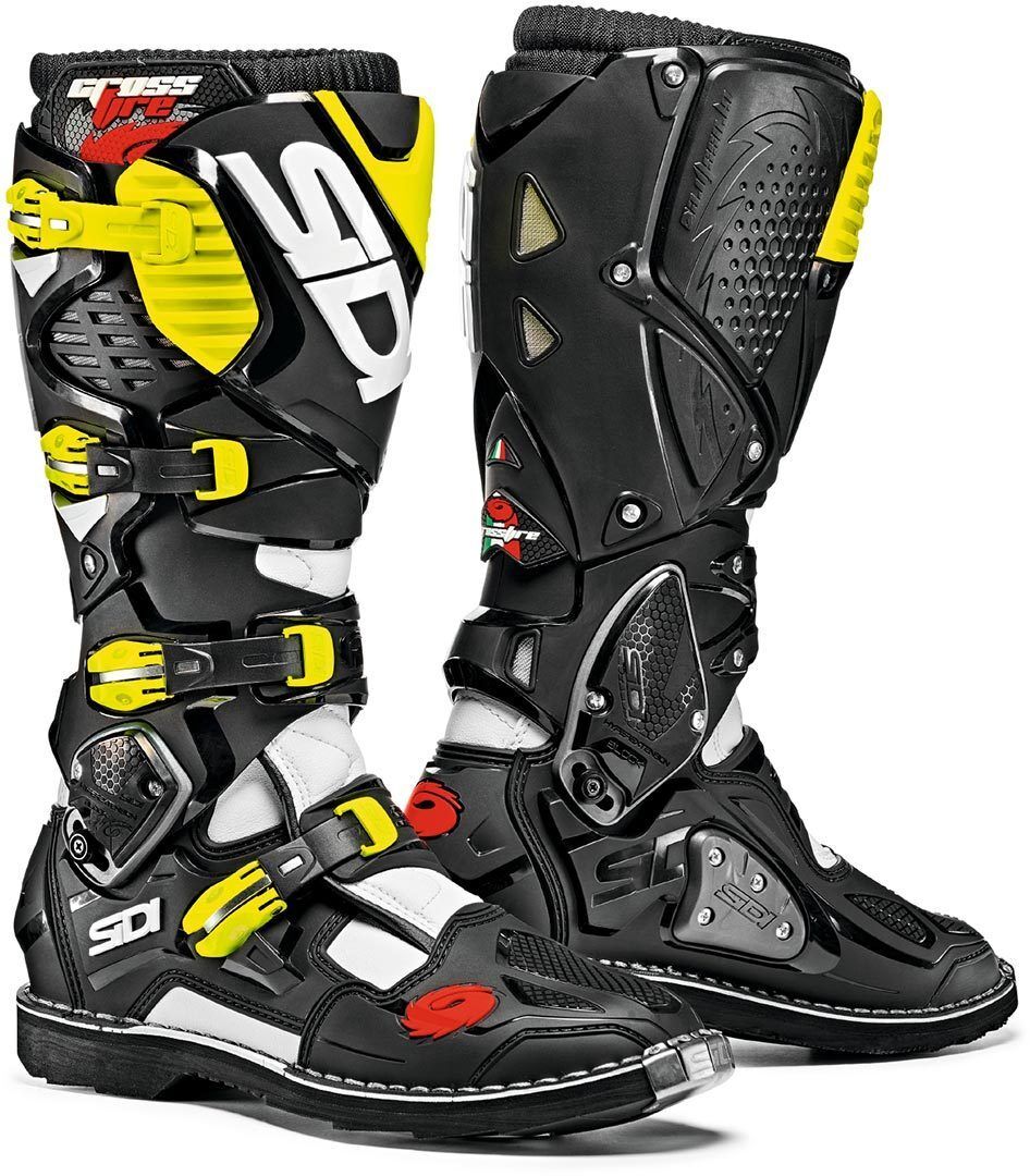 Sidi Crossfire 3 Stivali Motocross Nero Giallo 43