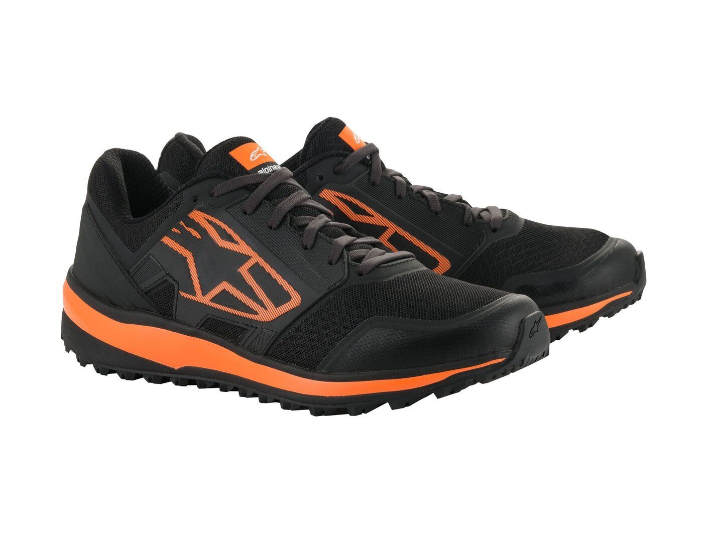 Alpinestars Meta Trail Scarpe motociclistiche Nero Arancione 45