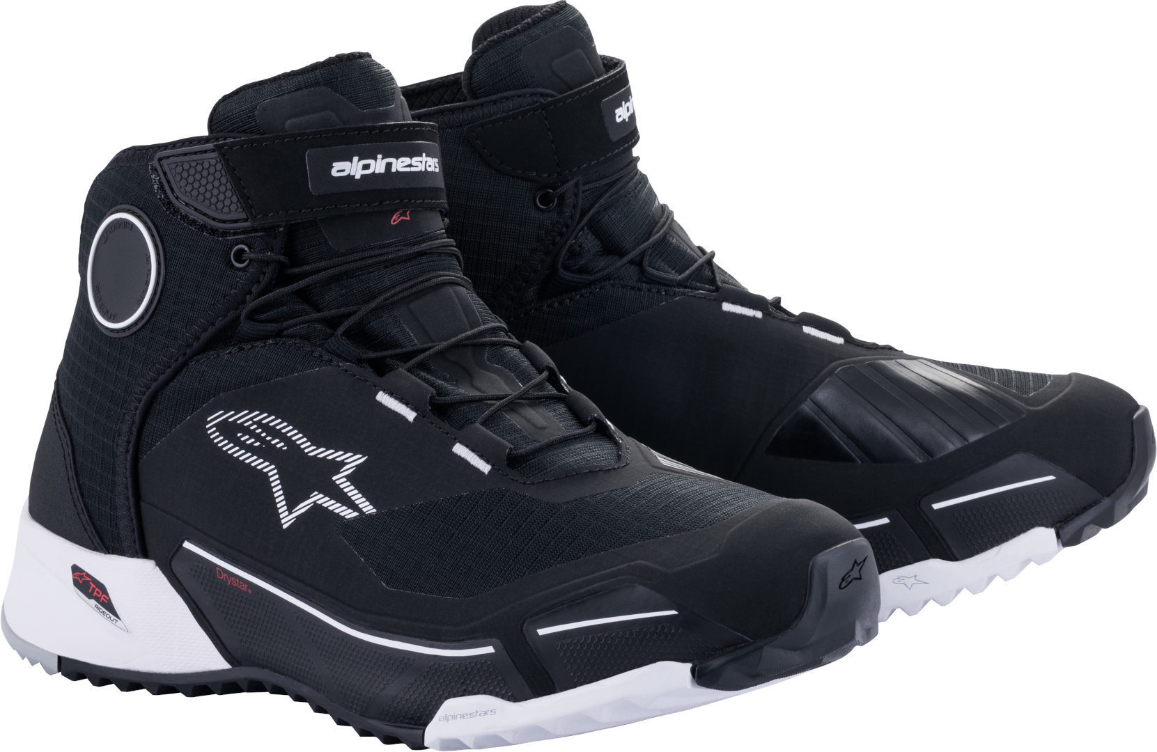 Alpinestars CR-X Drystar Scarpe motociclistiche Nero Bianco 42 43