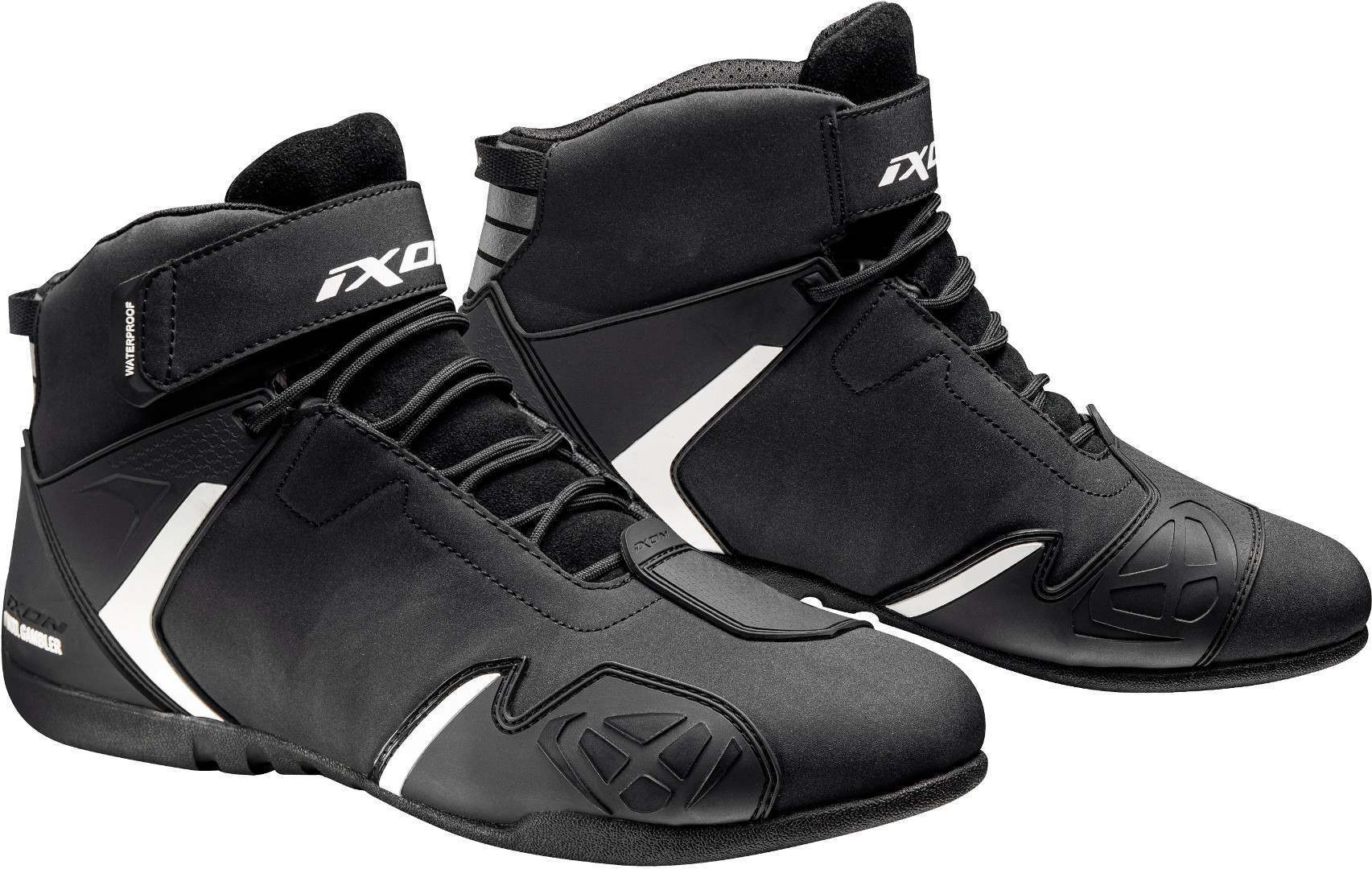 Ixon Gambler WP Scarpe da moto Nero Bianco 43