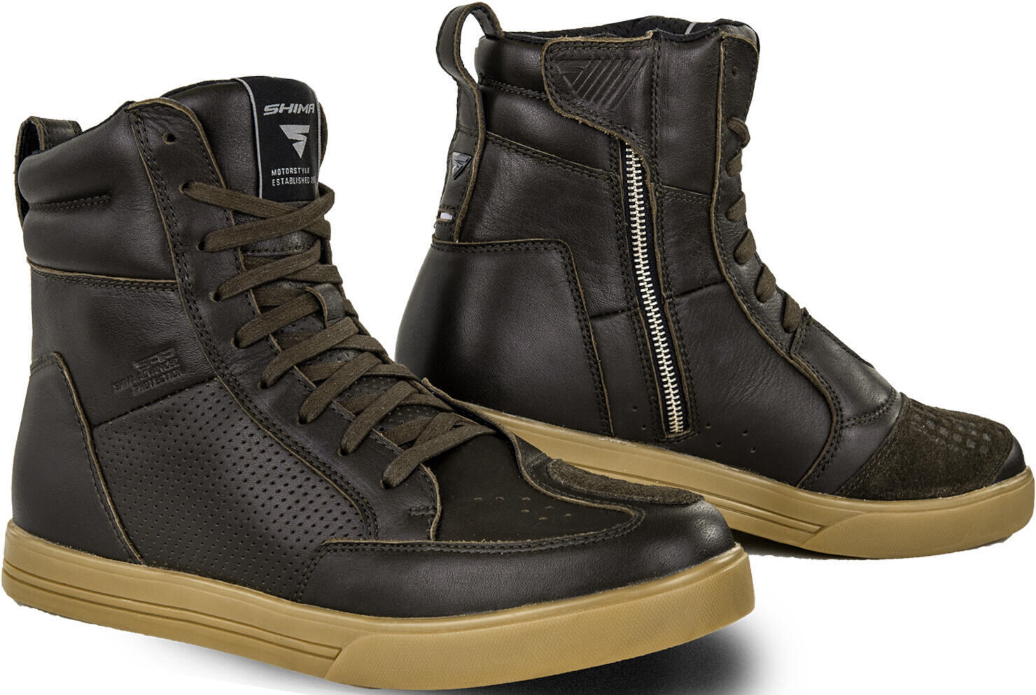 SHIMA Blake Scarpe da moto traforate Marrone 44