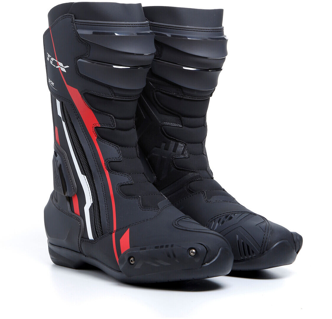 TCX S-TR1 Stivali da moto Nero Bianco Rosso 41