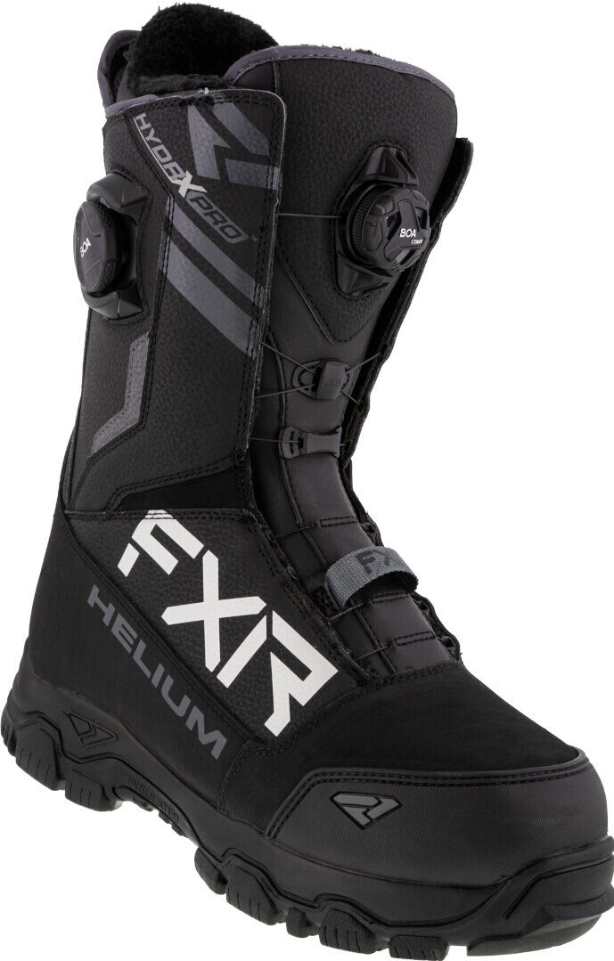 FXR Helium Dual BOA Stivali per motoslitte Nero Bianco 41