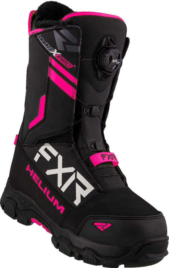 FXR Helium BOA Stivali per motoslitte Nero Rosa 41