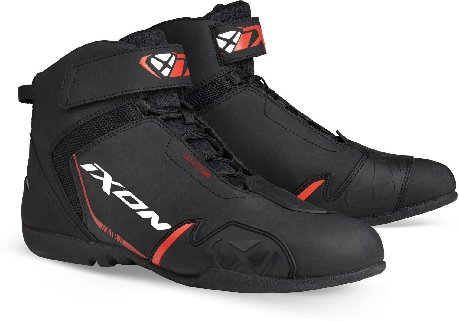 Ixon Gambler 2023 Scarpe da moto Nero Bianco Rosso 42