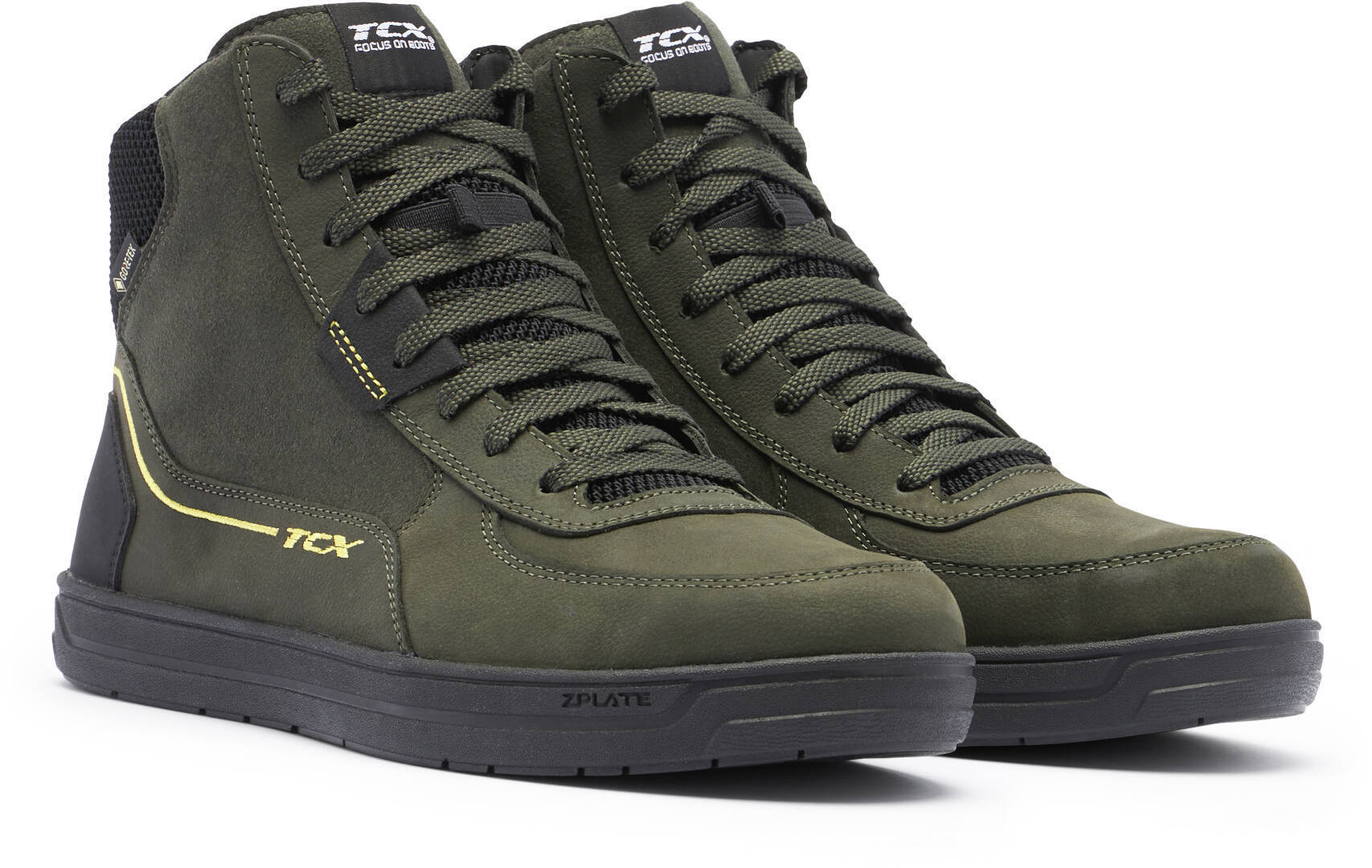 TCX Mood 2 GTX Scarpe da moto Nero Verde Giallo 45