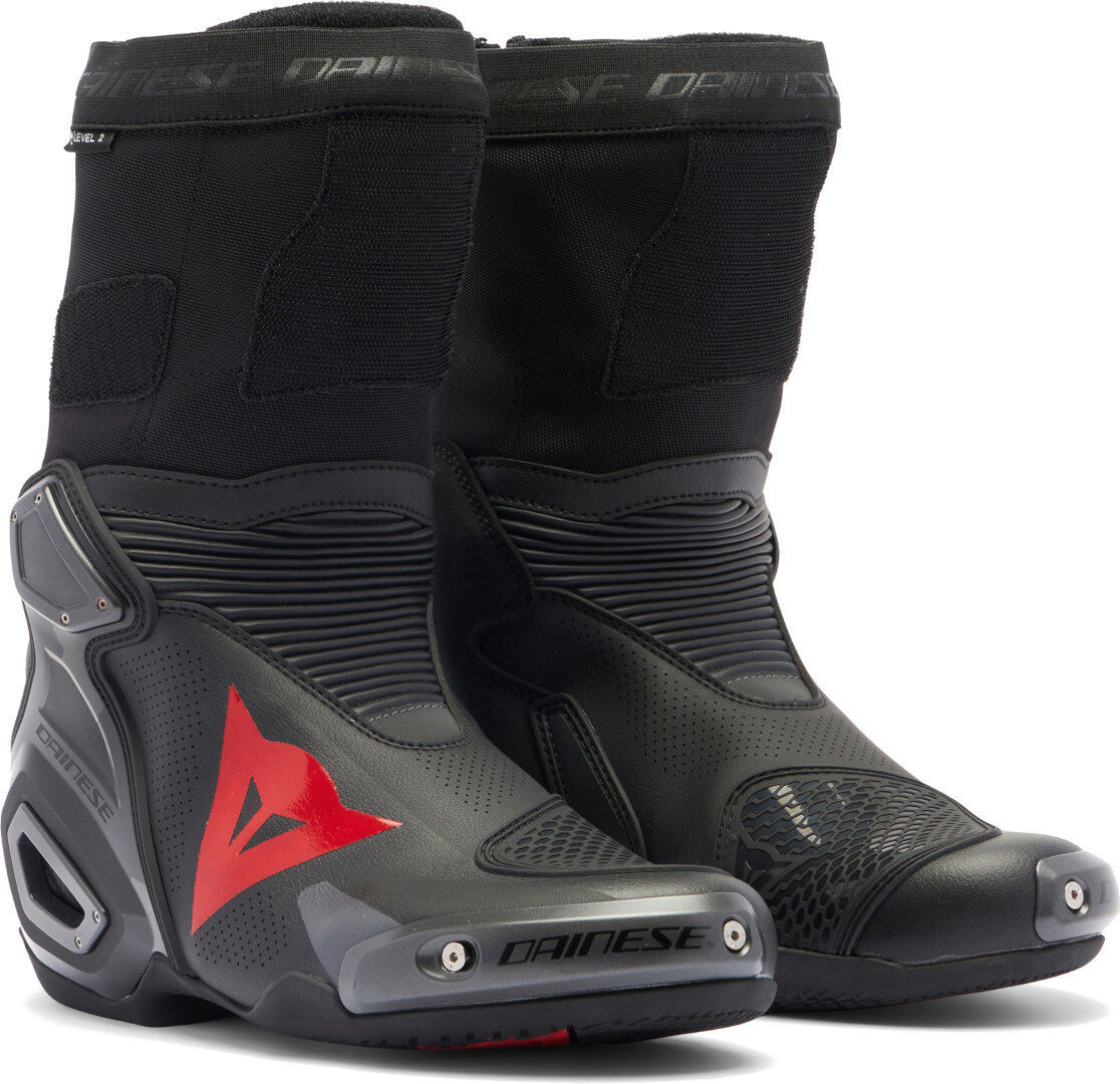 Dainese Axial 2 Air Stivali da moto traforati Nero Rosso 43