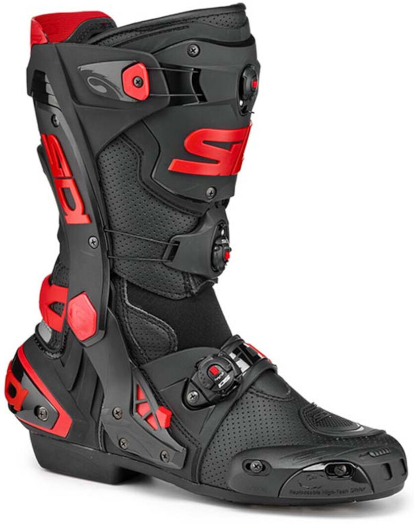 Sidi Rex Air Stivali da moto Nero Rosso 45