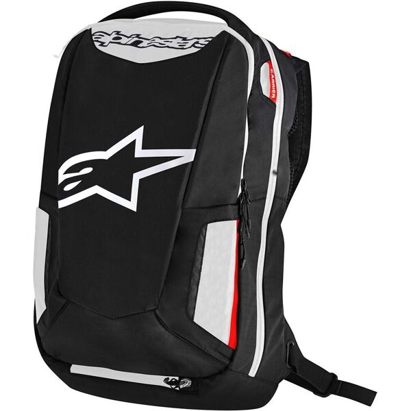 alpinestars city hunter zaino nero bianco m 11-20l 21-30l