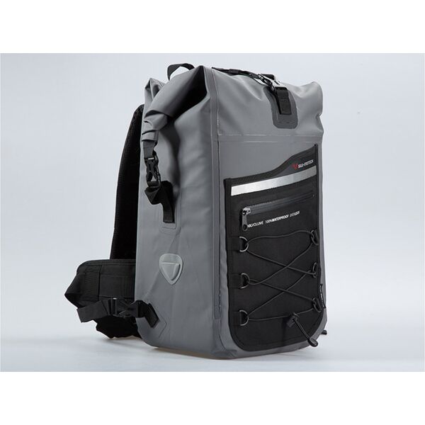 sw-motech zaino drybag 300 - 30 l. grigio/nero. impermeabile.