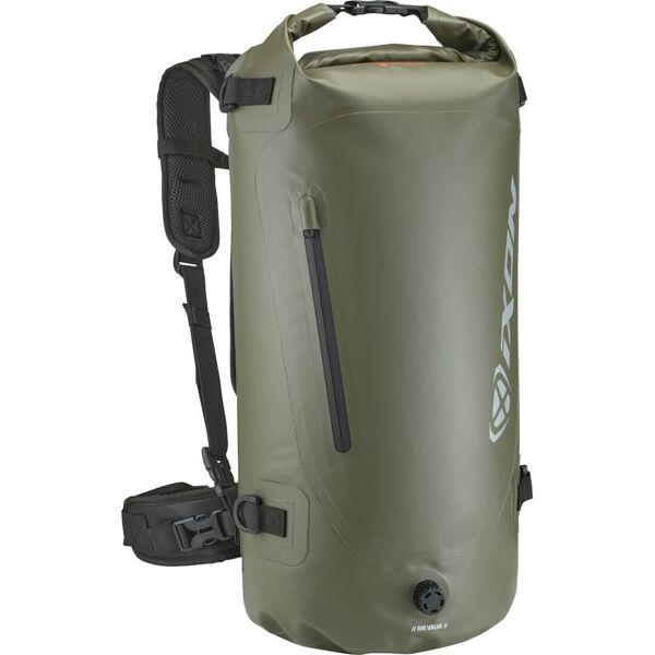 ixon a-river 35 zaino da moto impermeabile verde 31-40l