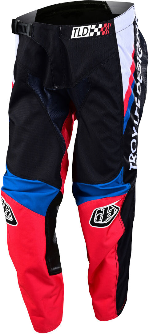 Lee GP Drop In Pantaloni Motocross Giovani Nero Rosso 26