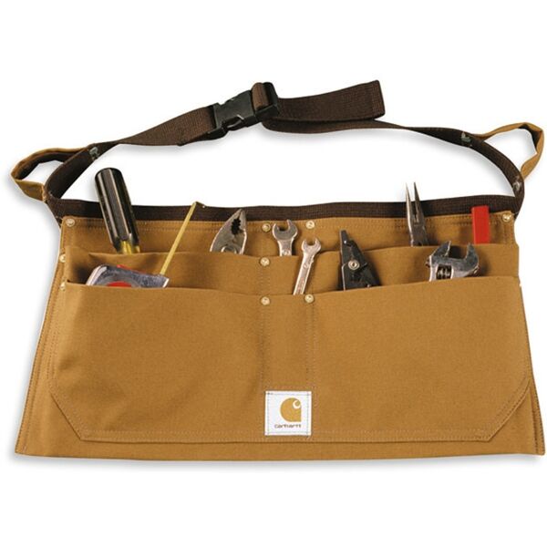 carhartt duck nail apron fascia dello strumento marrone m