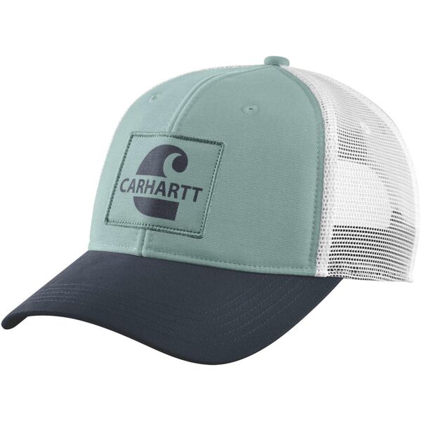 carhartt canvas mesh-back core graphic berretto verde unica taglia