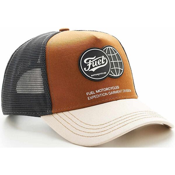 fuel logo trucker berretto marrone unica taglia