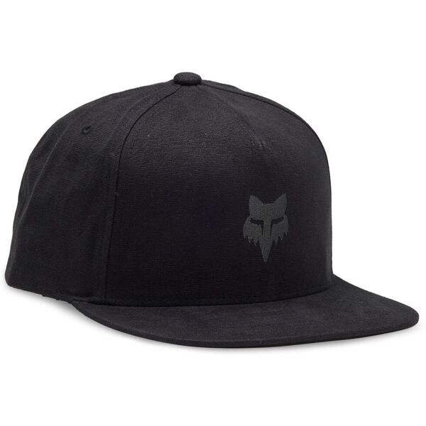 fox head tappo snapback nero unica taglia