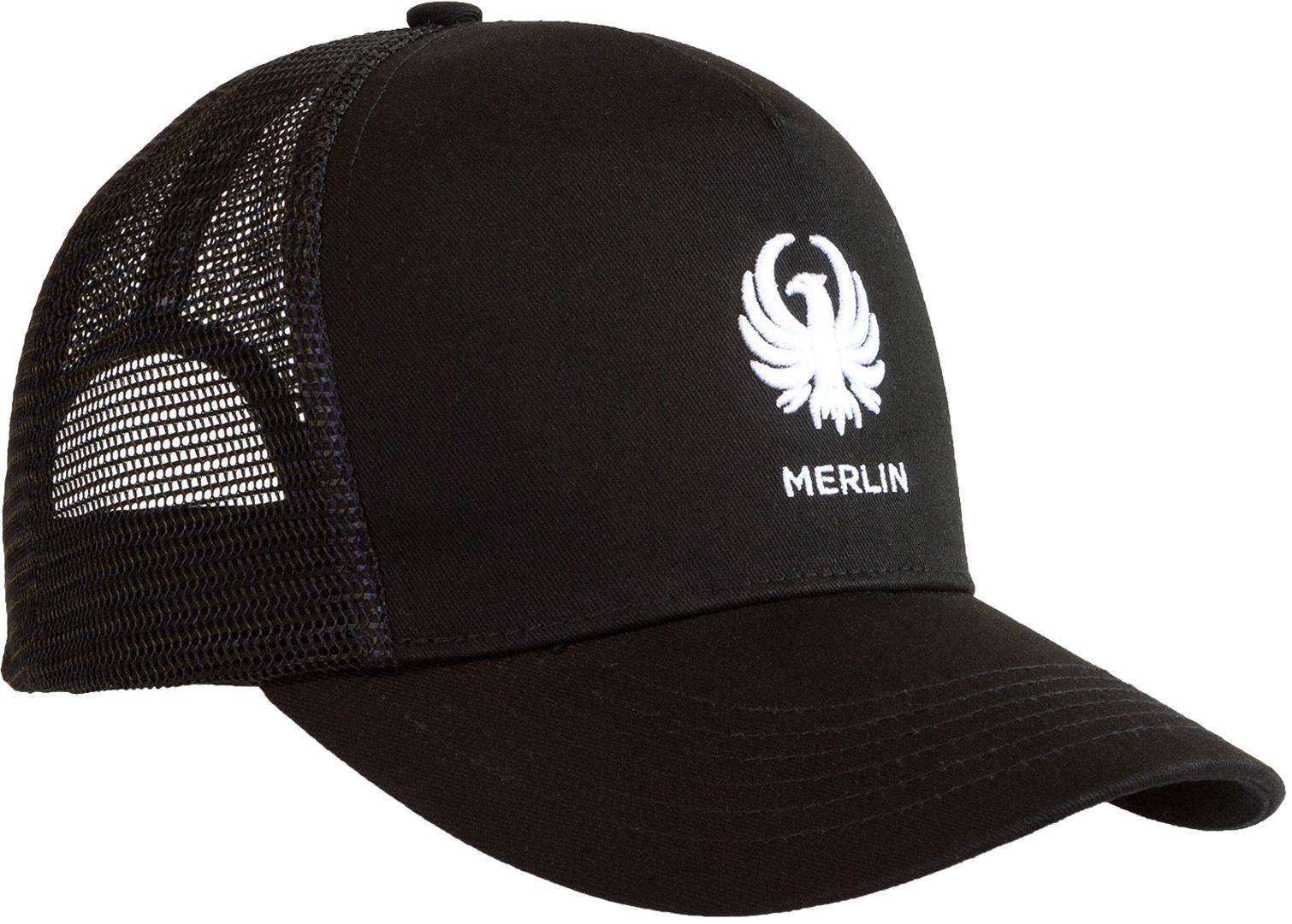 merlin burford core trucker berretto nero unica taglia