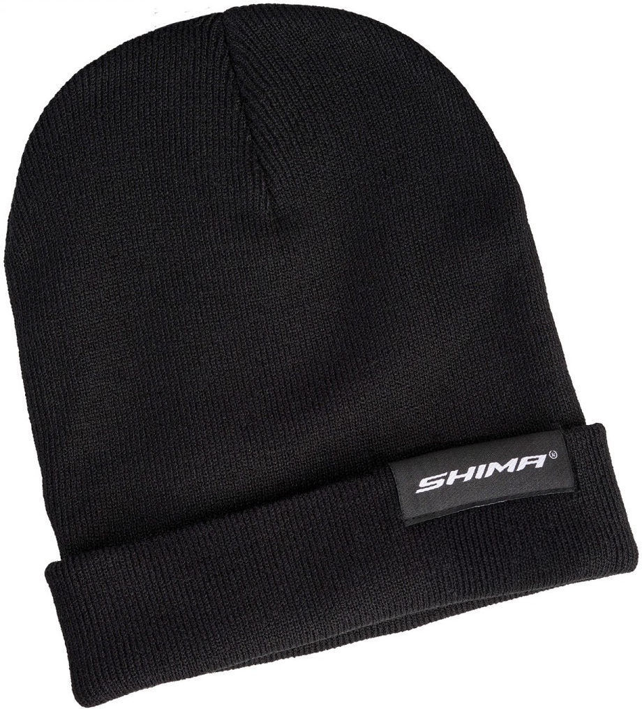 shima label beanie nero unica taglia