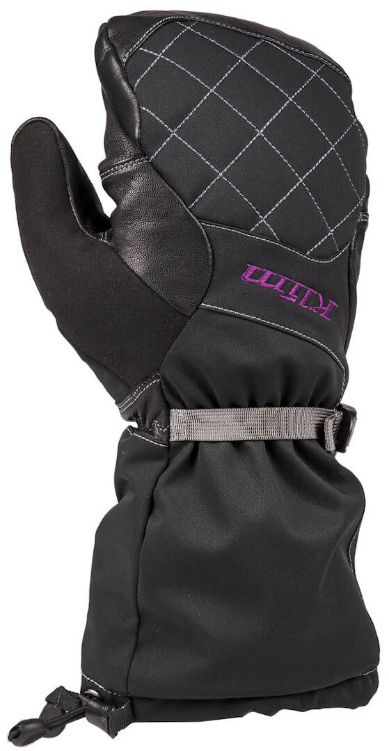 Klim Allure Mitten Guanti da donna nera Nero Rosa XS