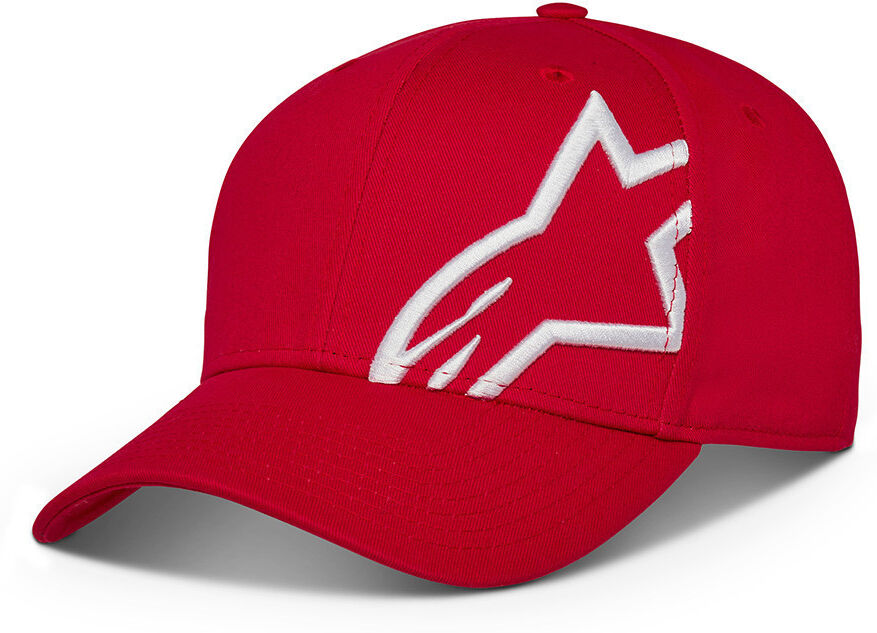 Alpinestars Corp Snap 2 Cap Bianco Rosso unica taglia