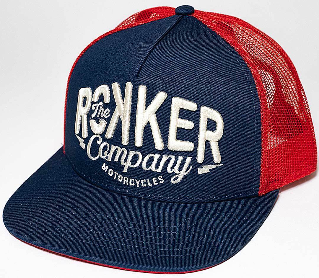 Rokker Snapback Trucker Cap Rosso Blu unica taglia