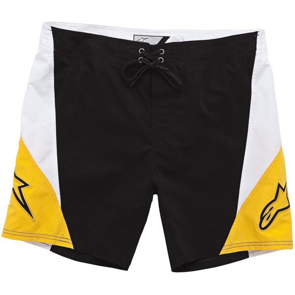 alpinestars arrival trunks pantaloncini da surf nero giallo 29