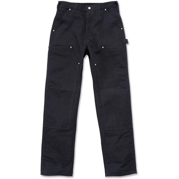 carhartt firm duck double-front work dungaree pantaloni nero 34