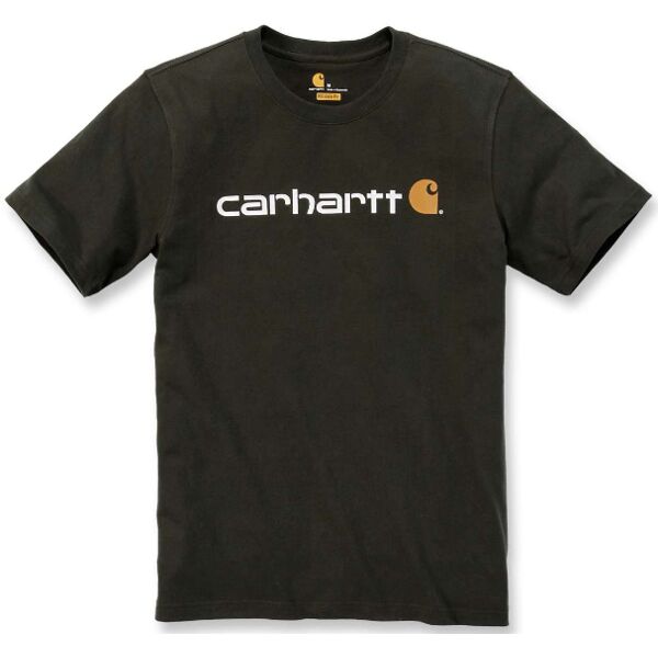 carhartt emea core logo workwear short sleeve maglietta verde xs