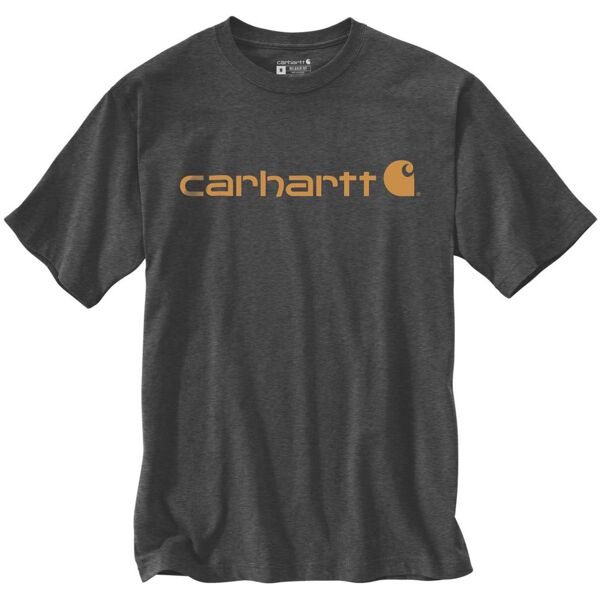 carhartt emea core logo workwear short sleeve maglietta grigio m