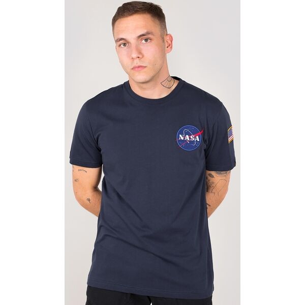 alpha space shuttle t-shirt blu s