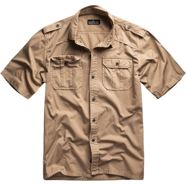 surplus m65 basic short sleeve camicia beige m