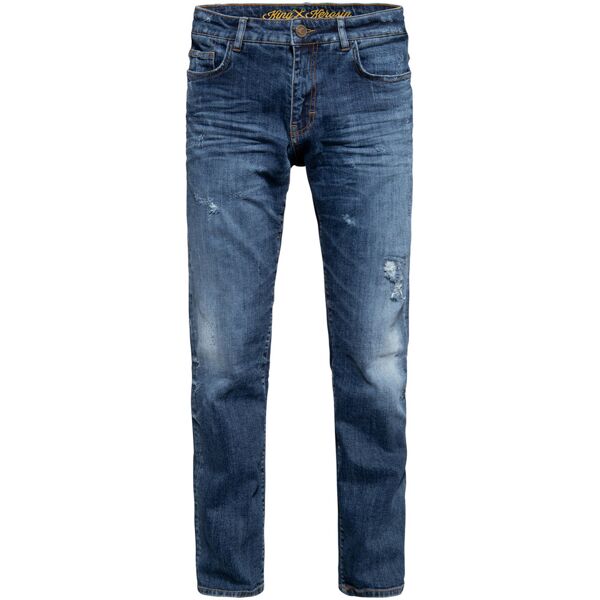 king kerosin robin destroyed bleached jeans blu 38