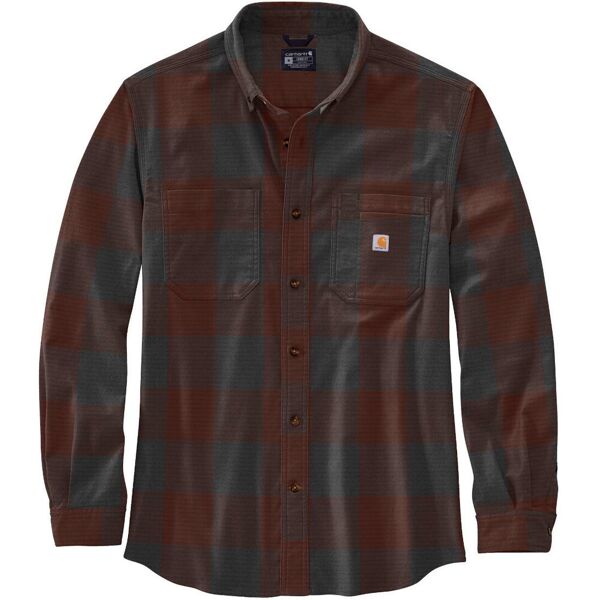 carhartt midweight flannel plaid camicia rosso 2xl