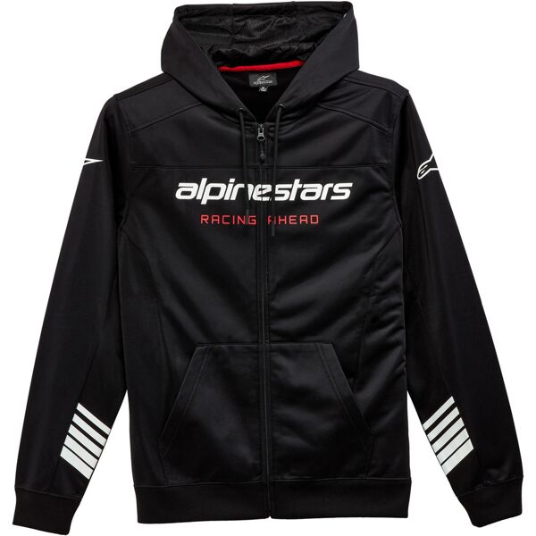 alpinestars session lxe felpa con cappuccio con zip nero 2xl