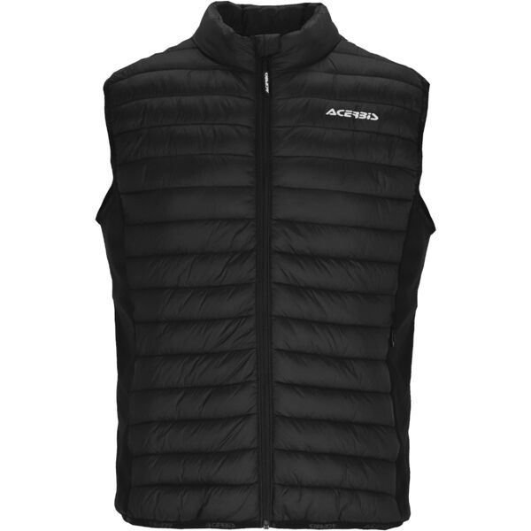 acerbis paddock gilet imbottito impermeabile nero l