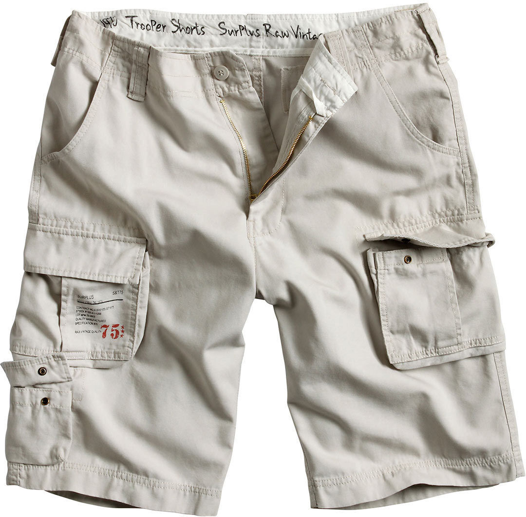 Surplus Trooper Pantaloncini corti Bianco 5XL