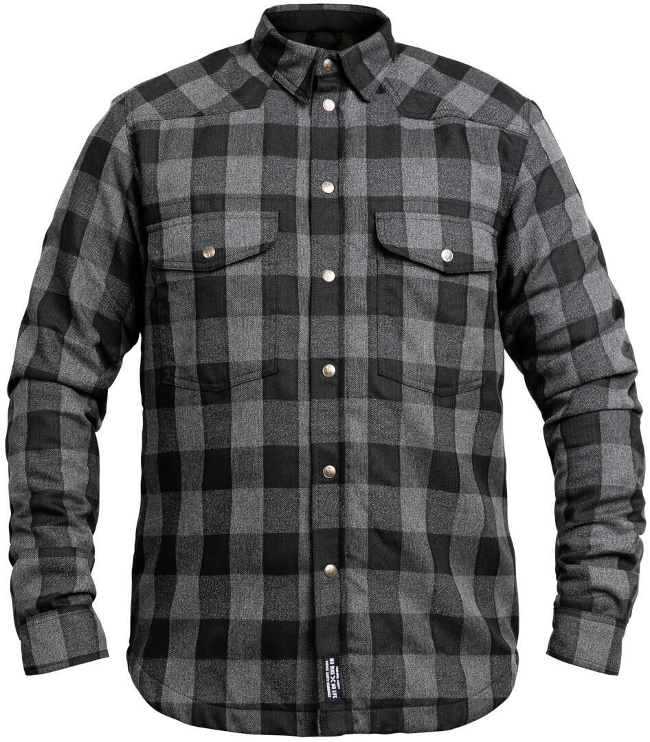 John Doe Motoshirt Camicia Nero Grigio XS