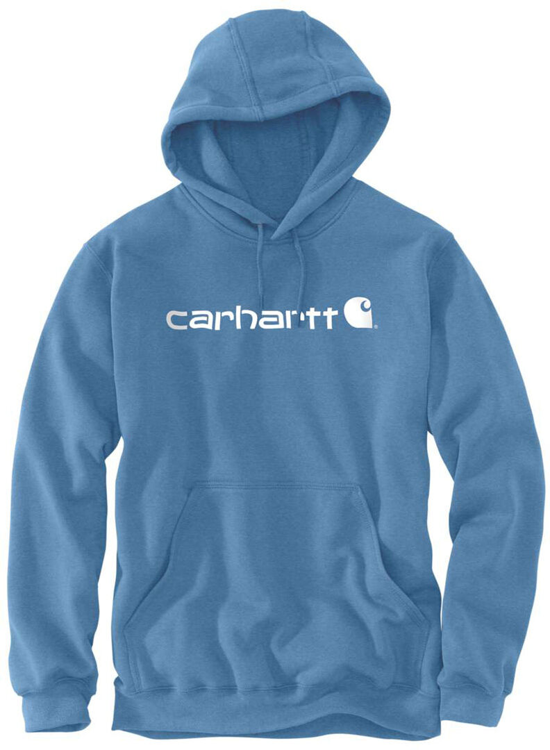 Carhartt Signature Logo Midweight Felpa Bianco Blu L