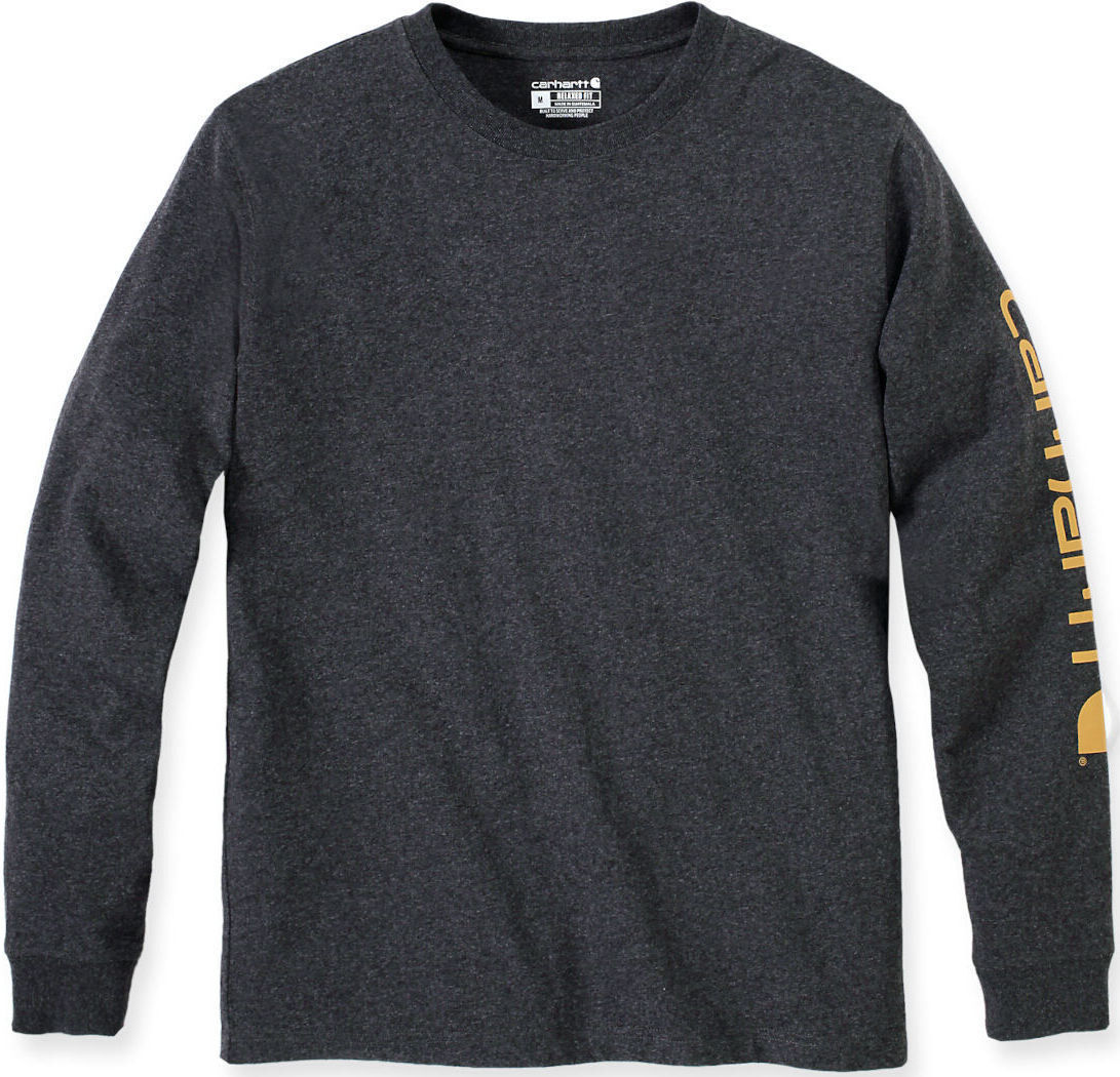 Carhartt Logo Longsleeve Nero Grigio L