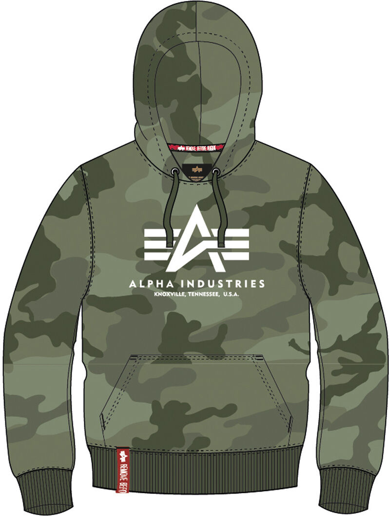 Alpha Basic Camo Felpa Verde L