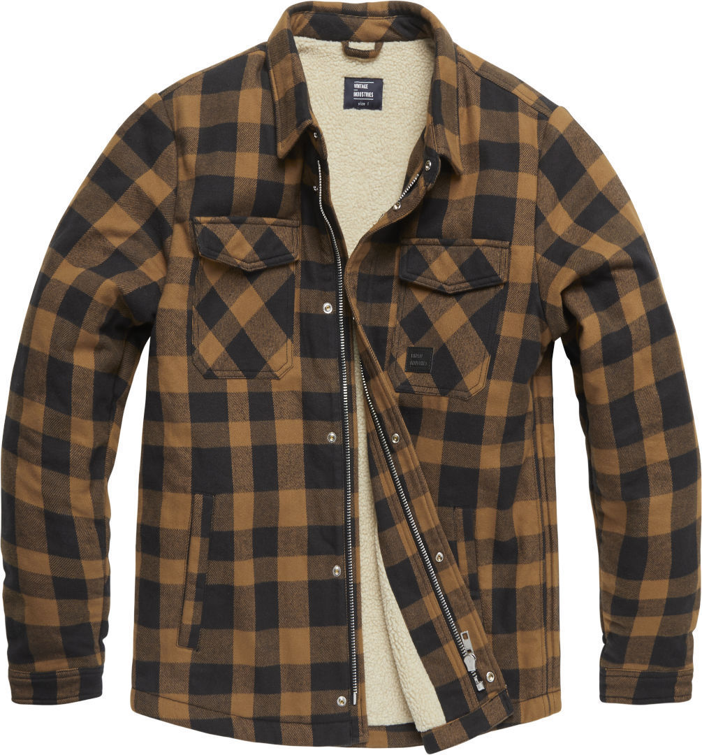 Vintage Industries Heavyweight Sherpa Camicia Giallo L