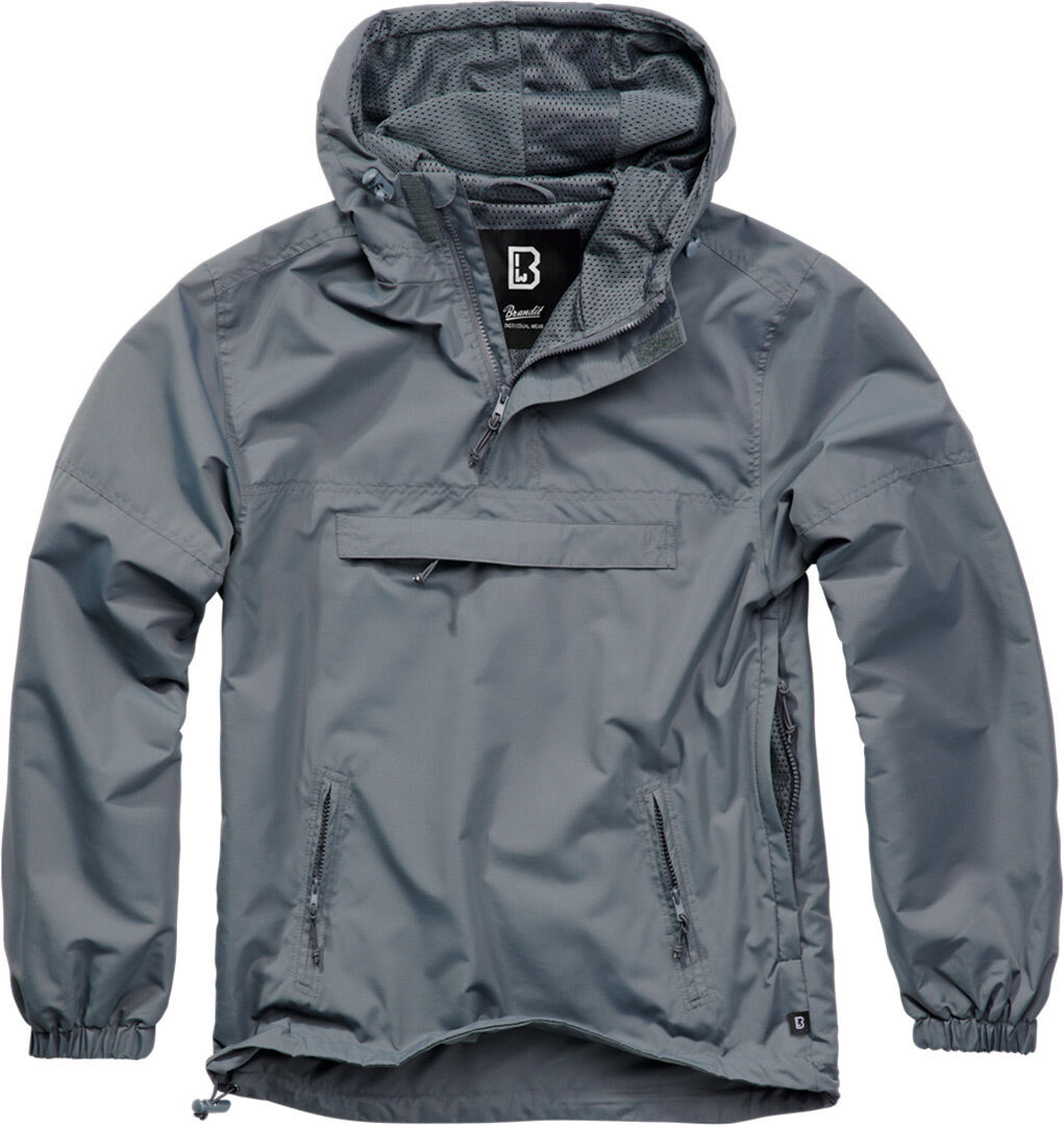 Brandit Summer Windbreaker Felpa Nero Grigio M