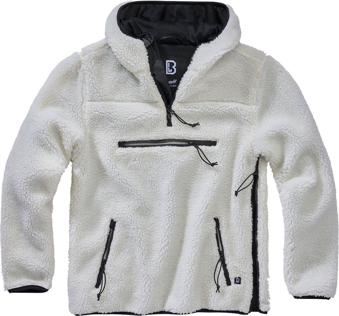 Brandit Teddyfleece Worker Pullover Bianco XL