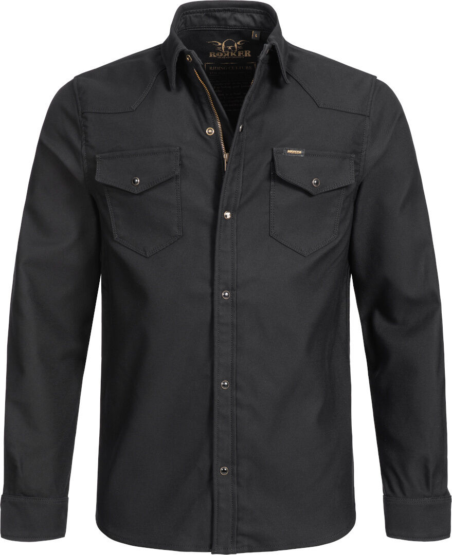 Rokker Black Jack Rider Camicia Nero XS