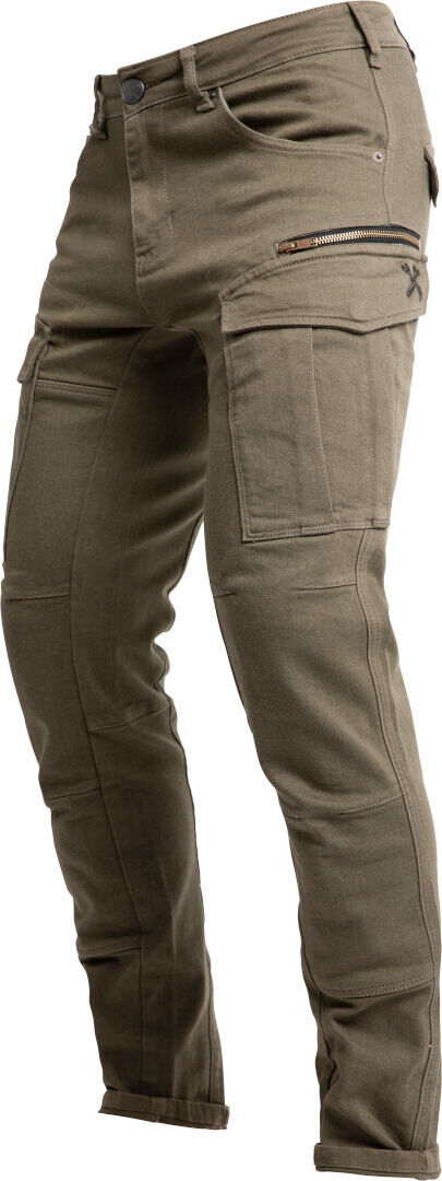 John Doe Defender Mono Pantaloni tessili da moto Verde 28