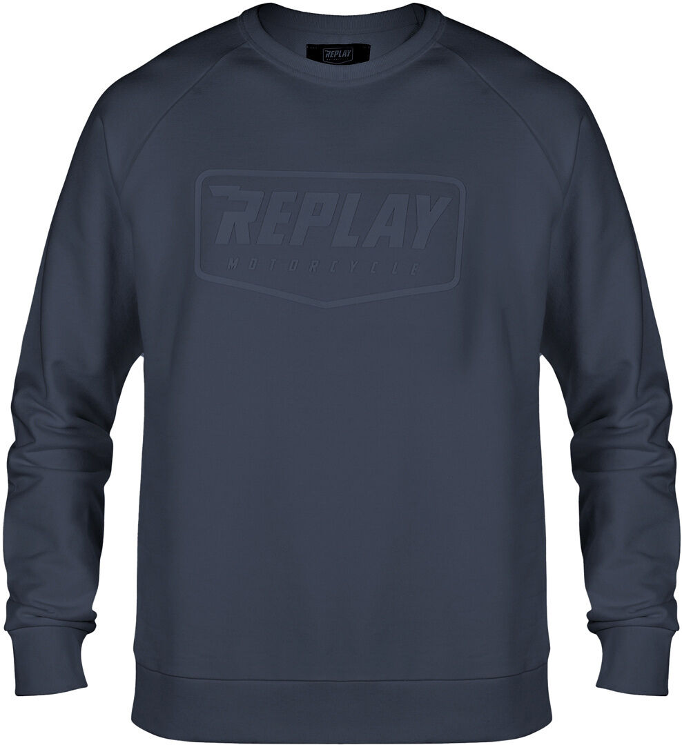 Replay Logo Maglione Blu L