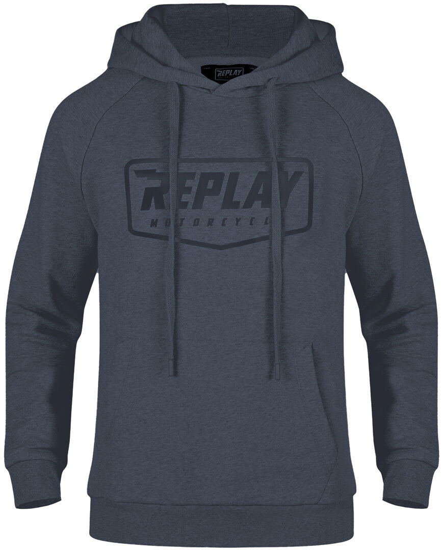 Replay Logo Felpa Blu 2XL