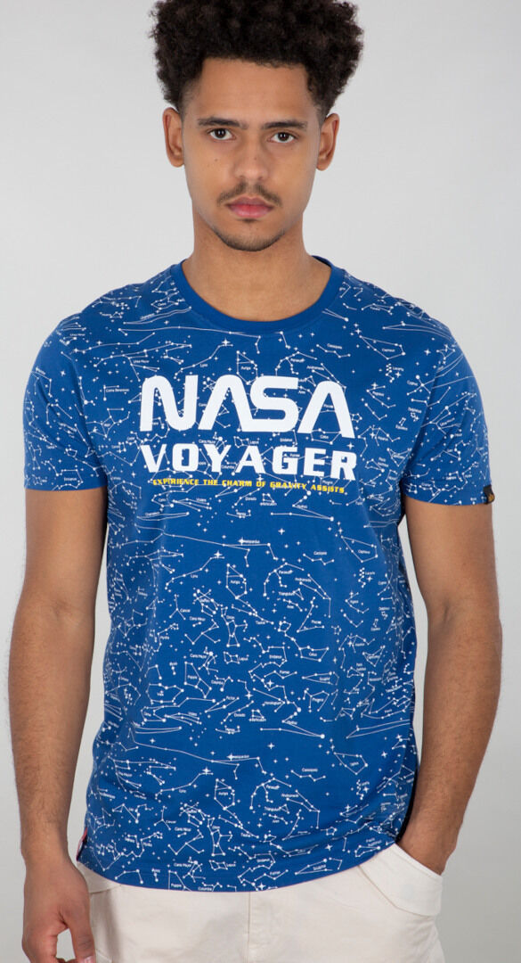 Alpha NASA Voyager AOP Maglietta Blu XL